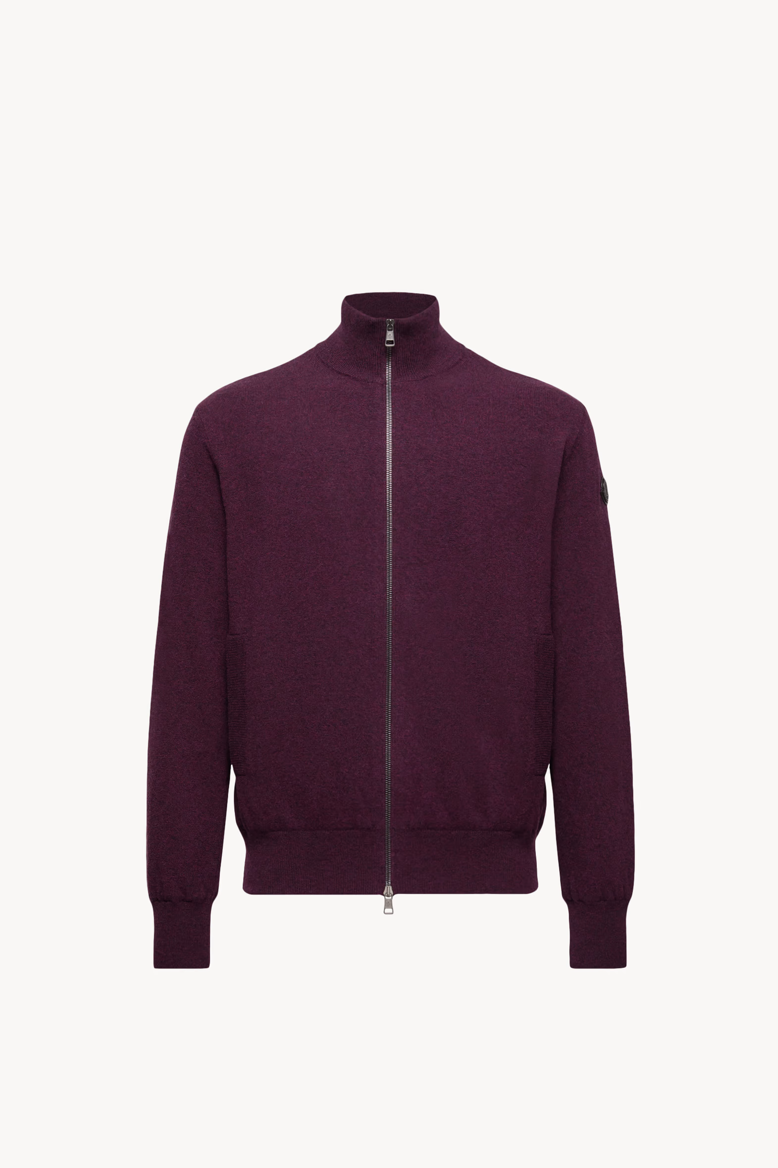 Wool & Cashmere Zip-Up Cardigan Men Purple Moncler 2
